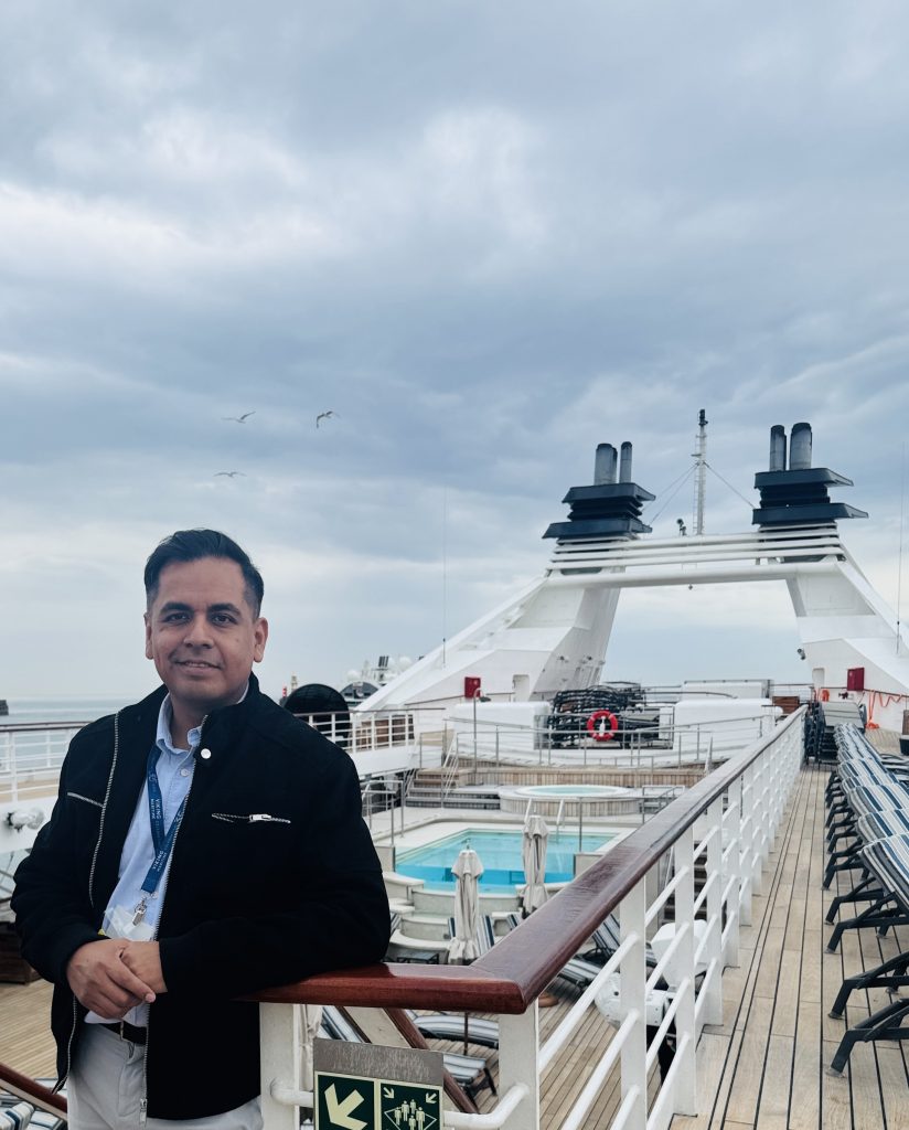 Carlos Perez on board Windstar Cruises